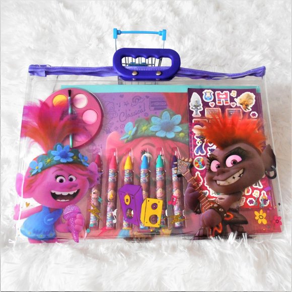 Trolls World Tour 12 Piece Tote Set - Picture 5 of 11
